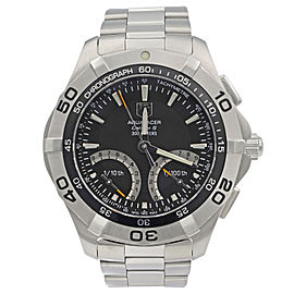 TAG Heuer Aquaracer Steel Black Multifunction Quartz Mens Watch CAF7010.BA0815