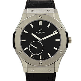 Hublot Classic Fusion Ultra Thin 45mm Titanium Black Dial Watch 515.NX.1270.LR