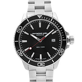 Raymond Weil Tango Stainless Steel Black Dial Quartz Mens Watch 8260-ST1-20001