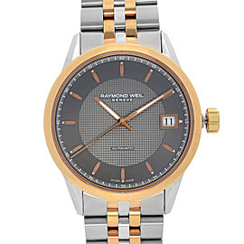 Raymond Weil Freelancer 42mm Two-Tone Steel Gray Dial Mens Watch 2740-SP5-60021