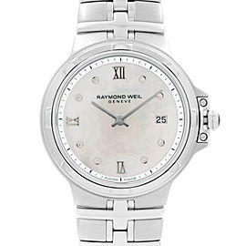 Raymond Weil Parsifal Steel Diamond Silver MOP Dial Ladies Watch 5180-ST-00995