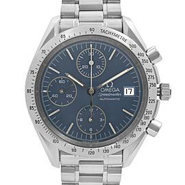 Omega Speedmaster Chronograph Steel Blue Dial Automatic Mens Watch 3511.80.00