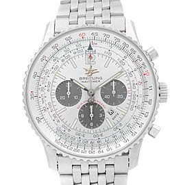 Breitling Navitimer 50th Anniversary 42mm Steel Silver Dial Mens Watch A41322