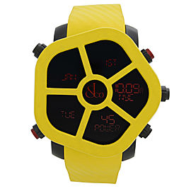 Jacob & Co. Ghost Steel Carbon Bezel Yellow Quartz Watch GH100.11.NS.PC.ANH4D