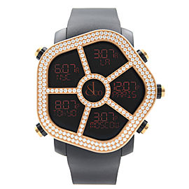 Jacob & Co. Ghost 18kt Rose Gold Diamond Bezel Men's Watch GH100.14.RU.MR.AHA4D