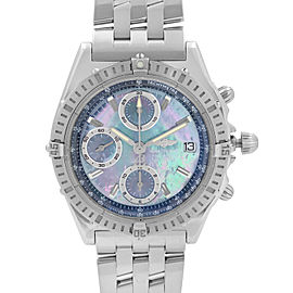 Breitling Chronomat 40mm Chronograph Stainless Steel MOP Dial Mens Watch A13352