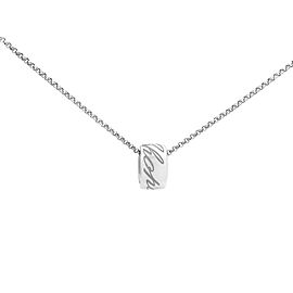 True 18K White Gold Chopardissimo Pendant Necklace