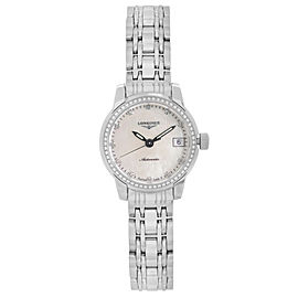 Longines Saint Imier Steel MOP Diamond Dial Automatic Ladies Watch L22630876