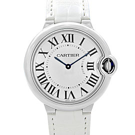 Cartier Ballon Bleu 36mm Steel Silver Dial Automatic Unisex Quartz Watch