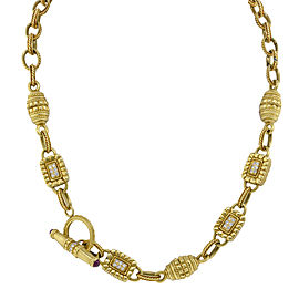 Vintage 18K Yellow Gold .80ctw Diamond Necklace