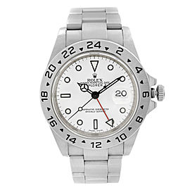 Rolex Explorer II GMT 39mm Stainless Steel White Dial Automatic Mens Watch