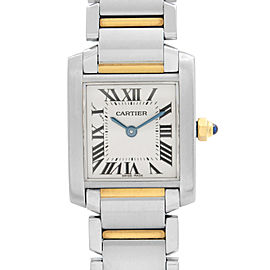 Cartier Tank Francaise 20mm Steel 18K Gold Quartz Ladies Watch W51007Q4