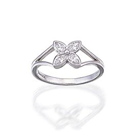 Tiffany & Co. Victoria Diamond Platinum Floral Ring Size 5