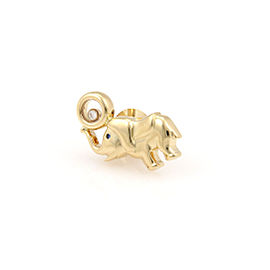 Chopard 18K Yellow Gold Happy Diamonds Elephant Pin / Brooch