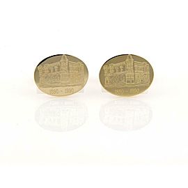 Tiffany & Co. Vintage 14k Gold Unocal Commemorative Cufflinks w/Tin Box