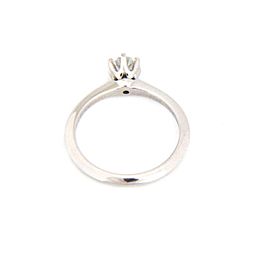 Tiffany & Co. 0.47ct Diamond Platinum Knife Edge Solitaire Ring Size 6