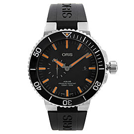 Oris Aquis Small Second Date 45.5 Steel Black Dial