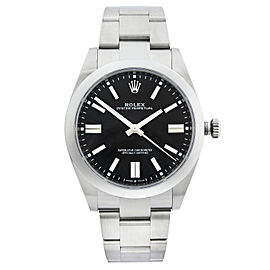 Rolex Oyster Perpetual 41mm Steel Black Dial Oyster Automatic Mens Watch