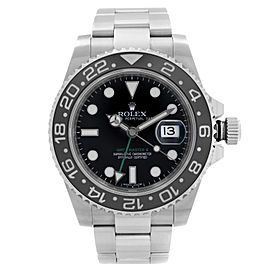 Rolex GMT Master II 40mm Steel Ceramic Black Dial Automatic Men Watch