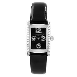 Longines Dolce Vita Steal Diamonds Black Dial Quartz Ladies Watch L5.155.0.51.2