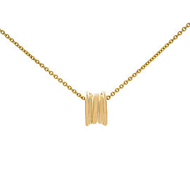 Bvlgari B.Zero 1 Round Pendant Necklace 18k Yellow Gold