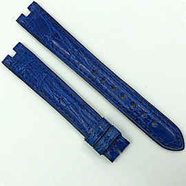 Authentic Cartier 14-12mm Blue Leather Strap 5801D07OCCL