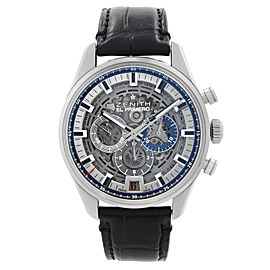 Zenith El Primero Steel Chronograph Skeleton Dial Men Watch 03.2081.400/78.C813