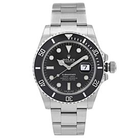 Rolex Submariner 41mm Date Steel Ceramic Black Dial Automatic Men Watch