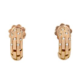 Piero Milano Natural Diamonds Mini Huggie Earrings 18k Rose Gold 0.10cttw