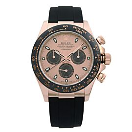 Rolex Cosmograph Daytona 40mm 18K Gold Stick Sundust Black Dial Watch