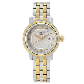 Tissot Bridgeport Steel Diamond MOP Dial Quartz Ladies Watch