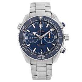 Omega Seamaster Planet Ocean 46mm Steel Blue Dial Mens Watch