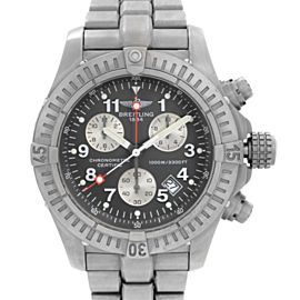 Breitling Chrono Avenger M1 44mm Titanium Gray Dial Mens Quartz Watch E73360