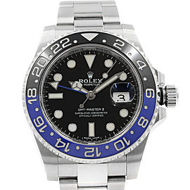 Rolex GMT-Master II Batman Black Dial Steel Automatic Mens Watch