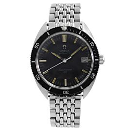 Vintage Omega Seamaster 120 37mm Steel Black Dial Mens Automatic Watch