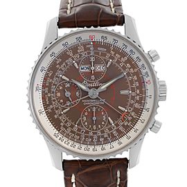 Breitling Navitimer 42mm Montbrillant Datora Steel Brown Automatic Watch