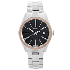 Rado Hyperchrome 40mm Steel Ceramic Date Black Dial Mens Quartz Watch