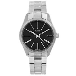 Rado Hyperchrome 40mm Steel Ceramic Date Black Dial Mens Quartz Watch