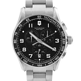 Victorinox Chrono Classic XLS 45mm Steel Black Dial Mens Quartz Watch