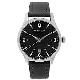 Victorinox Swiss Army Alliance 40mm Steel Black Dial Mens Quartz Watch