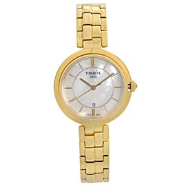 Tissot Flamingo 26mm Steel White MOP Dial Ladies Quartz Watch