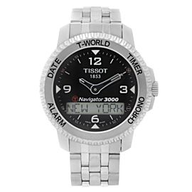 Tissot Navigator 3000 44mm Steel Black Dial Mens Quartz Watch