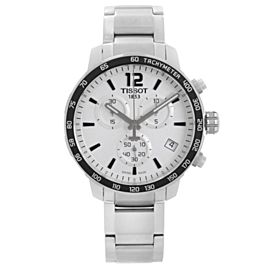 Tissot Quickster 42mm Steel White Dial Mens Quartz Watch