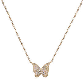 True Diamond Butterfly Mini Pendant Necklace