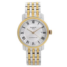 Tissot Bridgeport 40mm Two Tone Steel Automatic Mens Watch