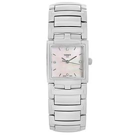 Tissot T-Evocation Steel MOP Diamond Dial Ladies Quartz Watch