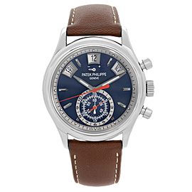 Patek Philippe Complications White Gold Blue Dial Mens Watch