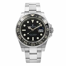 Rolex GMT-Master II Steel Ceramic Bezel Black Dial Automatic Mens Watch