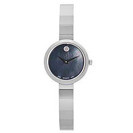 Movado Novella Black Mother of Pearl Dial Quartz Ladies Watch