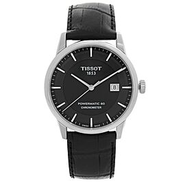 Tissot T-Classic Steel Leather Black Automatic Watch